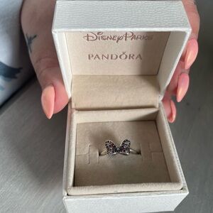 Retired Disney Pandora Minnie Bow Ring